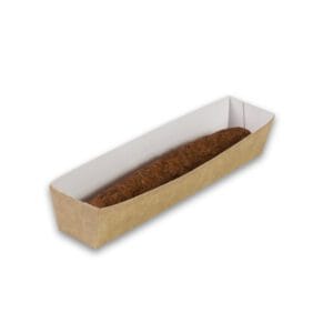 Kraft karton frikandelbakje A16N 135x33x35 mm snackverpakking normaal 4