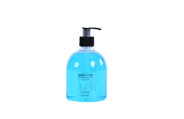 Pump Bottle Hand Wash Clear blue 500ml.png